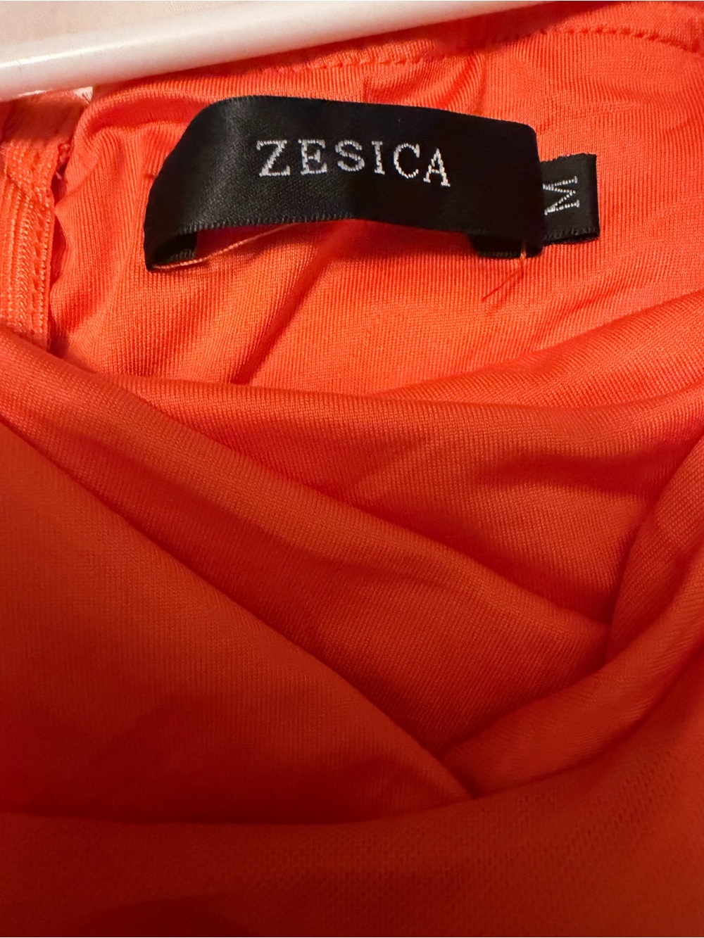 Zesica Orange Ruched Bodycon Mermaid Dress - Medium - Picture 5 of 8